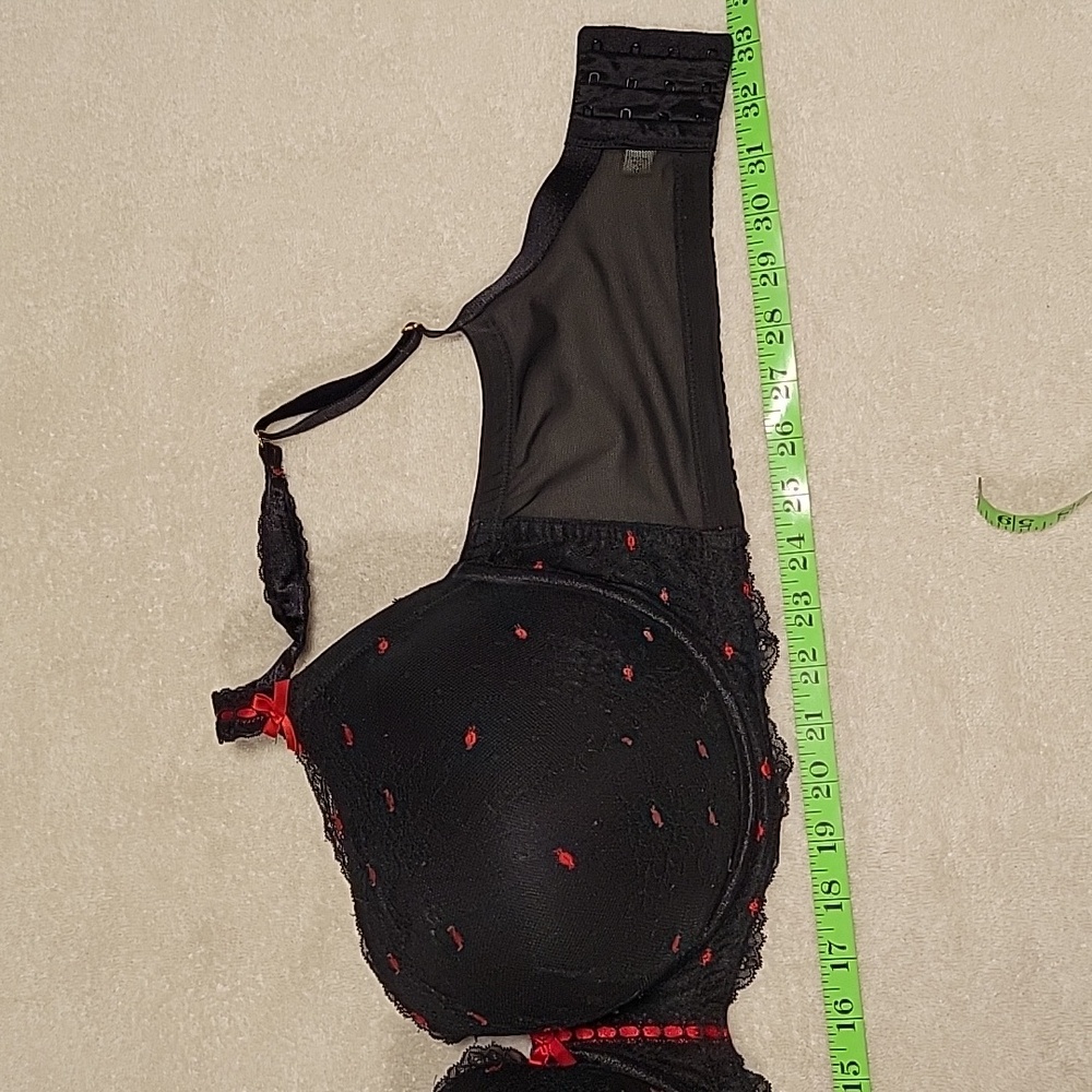 Cacique Black and Red Padded Bras Intimates & Sleepwear - Picture 5 of 12